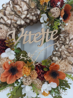 Věnec z dřevěných hoblin -  vítejte